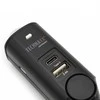 Alarm automobilinis Technaxx do 10m, pilot, USB (juoda)