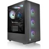 Thermaltake Korpusas - s200 grūdintas stiklas argbx3 juodas