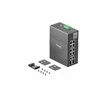 Šakotuvas TP-Link Omada 10 prievadų gigabito pramoninis lengvai valdomas komutatorius su 6 prievadų PoE+ ir 2 prievadų PoE++