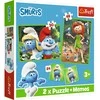 TREFL 93656 Dėlionė 2in1 + MEMOS Laimingi Smurfai Žaidimai