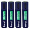 BATTERY RECH. LI-ION AAA/500MAH USB-C 4PACK 25671 TRUST