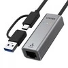 „Unitek“ adapteris USB-A/C 3.1 Gen1 RJ45; 2,5 Gbps; U1313C