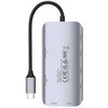 „Unitek“ aktyvus šakotuvas USB-C 2x HDMI, SD skaitytuvas, 4k, RJ-45, PD 100W, 5 Gbps