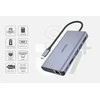 Unitek Hub usb-c 2x usb 3.1, hdmi 2.0, dp 1.4, rj45, sd, pd 100w; d1056a