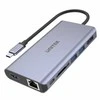 Unitek Hub usb-c 2x usb 3.1, hdmi 2.0, dp 1.4, rj45, sd, pd 100w; d1056a