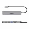 Unitek Hub usb-c 7w1 aliuminio pd 100w ; 5 gbps ; hdmi 4k