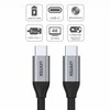 USB Unitek USB-C – USB-C laidas 2 m sidabrinis (C14091ABK)