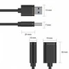 UNITEK Y-C447GBK Unitek USB plėtinio keitiklis USB2.0 AM-AF, 0,5m Y-C447GBK