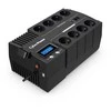 CyberPower UPS avarinis maitinimo šaltinis br700elcd-fr 700va/420w avr/lcd/8xfr/1xusb/rj11/rj45