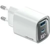 Usams 30W gan led usb+usb-c cc229 greito įkrovimo sieninis įkroviklis, baltas
