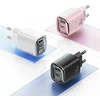 Usams 30W gan led usb+usb-c cc229 greito įkrovimo sieninis įkroviklis, baltas