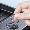 Usams Automobilinis pakrovėjas 30w 1xusb+1xusb-c c38 greito įkrovimo plieno