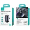 Usams Automobilinis pakrovėjas 30w 1xusb+1xusb-c c38 greito įkrovimo plieno