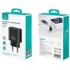 Usams Įkroviklis jungiama į tinklą 30w 1xusb-c 1xusb-a fast czarging juoda