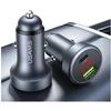 USAMS CC327 automobilinis įkroviklis Aluminum 45W USB-A USB-C tarnish