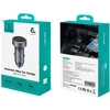 USAMS CC327 automobilinis įkroviklis Aluminum 45W USB-A USB-C tarnish
