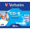 Verbatim Cd-r 52x 700mb 10p jc printable azo 43325