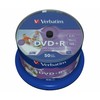 Verbatim Dvd+r 16x 4.7gb 50p cb, galima spausdinti be id 43512