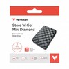 Kietasis diskas Išorinis diskas Verbatim Store n Go Mini Diamond USB-C SSD 2Tb juodas 32026