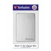 Kietasis diskas Verbatim Store 'n' Go ALU Slim 1TB Sidabrinis – išorinis standusis diskas, USB 3.0 Micro-B