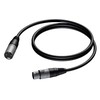 Procab XLR – XLR kabelis 1,5 m juodas (PRA901 / 1,5)