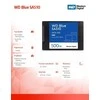 WD Mėlyna SA510 SSD 500GB SATA III 6Gb/s korpuse, 2.5" 7mm vidinėje dalyje, vienoje pakuotėje, maitinamas „SANDISK“