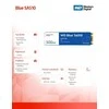 WD Mėlyna SA510 SSD 500GB M.2 2280 SATA III 6Gb/s vidinis, vienos pakuotės, maitinamas „SANDISK“