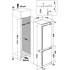 Whirlpool šaldytuvas-šaldiklis Montuojama whc18t322