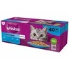Whiskas Adult (40x85g) Žuvies Skanėstai Suaugusiems Katėms 4 Skoniai Geleje