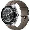 Išmanusis laikrodis Xiaomi Watch 2 Pro BT, Sidabrinės spalvos nerūdijančio plieno korpusas su rudos spalvos odiniu dirželiu