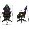 Žaidimų kėdė huzaro force 4.7 rgb mesh