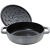STAUB 40511-470-0 gili keptuvė su dangčiu - grafito spalvos, 28 cm