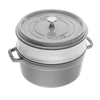 Zwilling STAUB La Cocotte 40508-819-0 apvalus ketaus puodas su įdėklu - 3,8 l, grafito spalvos