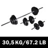 Štangos ir 2 hantelių rinkinys, 30,5kg