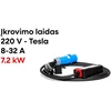 Įkrovimo laidas tesla mašinai iš JAV ( 32A, 1 fazė 7.2 kW)
