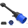 Tesla adapteris 32A Schuko tipo ( į 220V 7kw mėlynos spalvos rozete)
