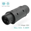 Type 1 - Type 2 adapteris be laido, 32A