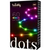 „Twinkly Dots“ išmaniosios LED lemputės, 60 RGB (daugiaspalvės), maitinamos per USB, 3 m, Juodas RGB – 16 mln. spalvų