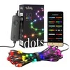 „Twinkly Dots“ išmaniosios LED lemputės, 60 RGB (daugiaspalvės), maitinamos per USB, 3 m, Juodas RGB – 16 mln. spalvų
