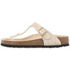 Birkenstock Gizeh BS Shiny Python Eggshell 1018481 (BK151-a) šlepetės - 39 (vidpadis: 25cm) - Eko oda - smėlio spalva