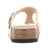 Birkenstock Gizeh BS Shiny Python Eggshell 1018481 (BK151-a) šlepetės - 39 (vidpadis: 25cm) - Eko oda - smėlio spalva