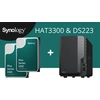 Serveris Bundle SYNOLOGY DS223 2-bay DS NAS + 2xHAT3300-4T HDD