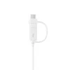 „Samsung“ kombinuotasis laidas (USB-C ir mikro-USB), baltas