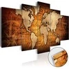 Artgeist Akrilo stiklo paveikslas - Bronze map I