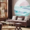 Artgeist Apvalus fototapetas - Fish on the waves