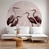Artgeist Apvalus fototapetas - Herons painted with ink