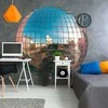 Artgeist Apvalus fototapetas - Platinum disco ball