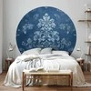 Artgeist Apvalus fototapetas - Retro ornament in faded blues