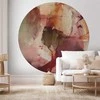 Artgeist Apvalus fototapetas - Spring composition – transparencies and forms in watercolor style