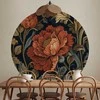 Artgeist Apvalus fototapetas - Tapestry-style large retro flowers